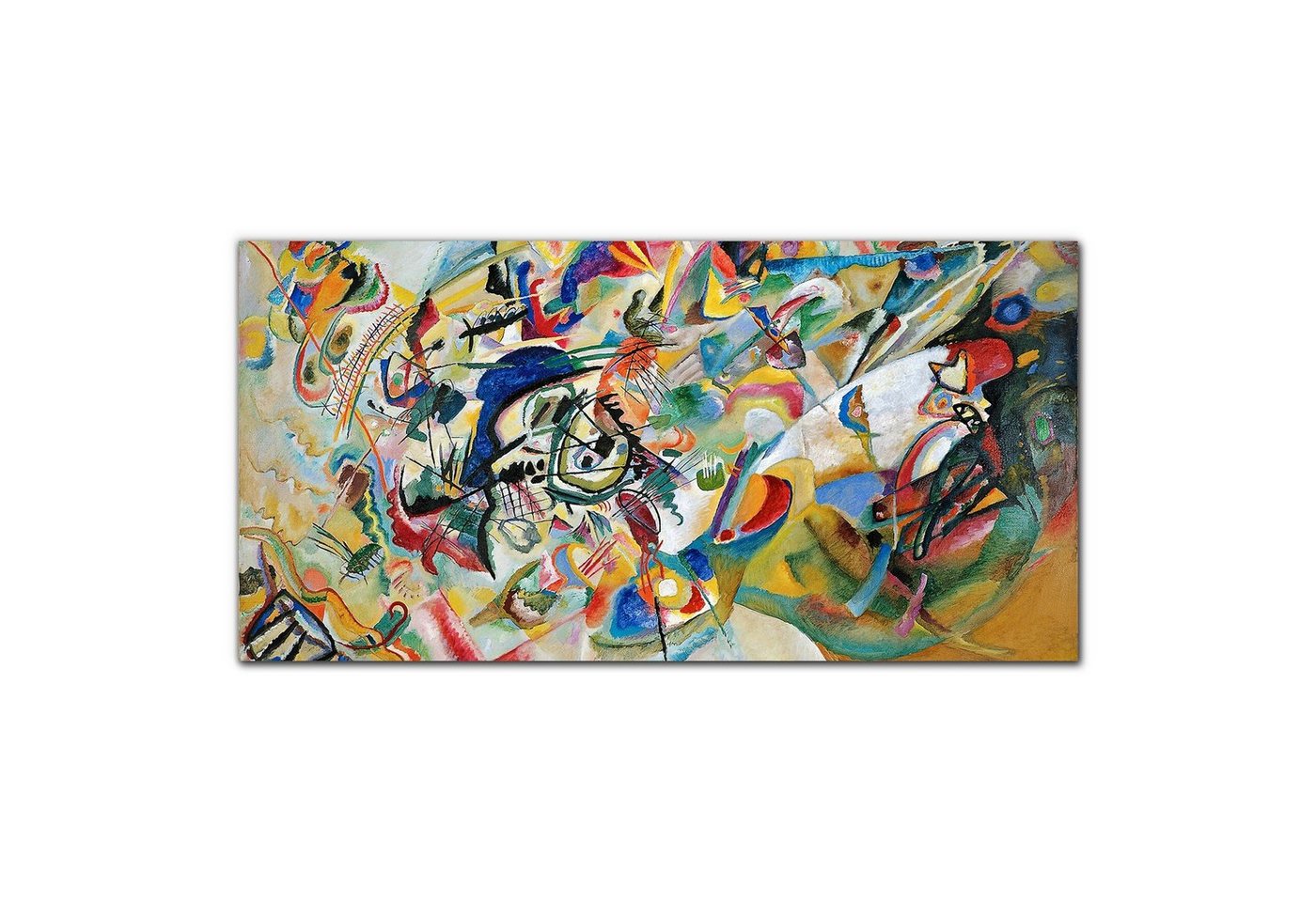 Tulup Leinwandbild XXL Wandbilder Leinwandbilder Bilder Canvas Bild 100 cm x 50 cm, Kandinsky-Fotobild, Leinwandbild von Tulup