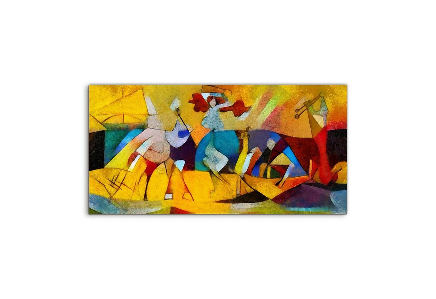 Tulup Leinwandbild XXL Wandbilder Leinwandbilder Bilder Canvas Bild 100 cm x 50 cm, Picasso-Abstraktion, Leinwandbild von Tulup