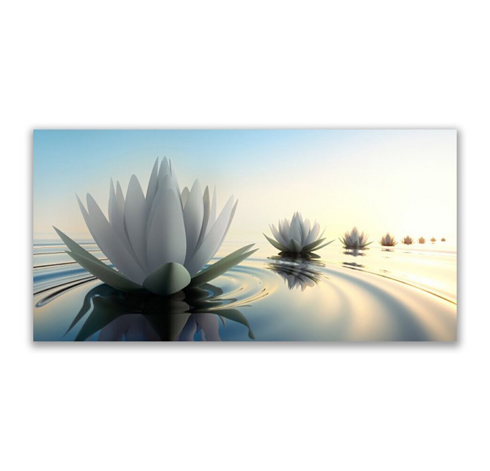 Tulup Leinwandbild XXL Wandbilder Leinwandbilder Bilder Canvas Bild 140 cm x 70 cm, Seerosen-Blumen-Teich, Leinwandbild Tulup Leinwandbild XXL Wandbilder Leinwandbilder Bilder Canvas Bild 140 cm x 70 cm, Seerosen-Blumen-Teich, Leinwandbild von Tulup