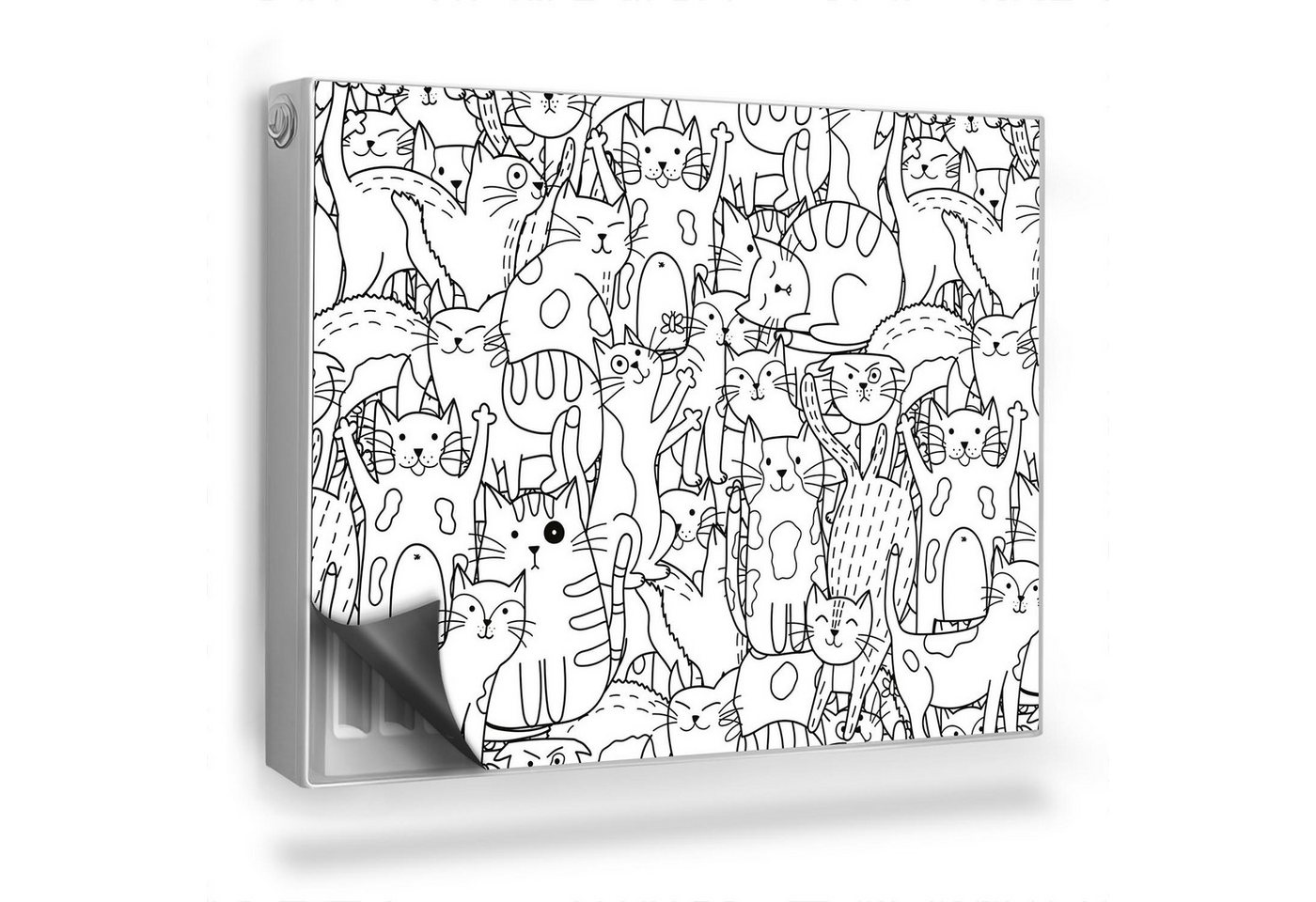 Tulup Magnetfolie Heizkörperverkleidung Komische Katzen Magnetmatte für Heizkörper Tulup Magnetfolie Heizkörperverkleidung Komische Katzen Magnetmatte für Heizkörper von Tulup