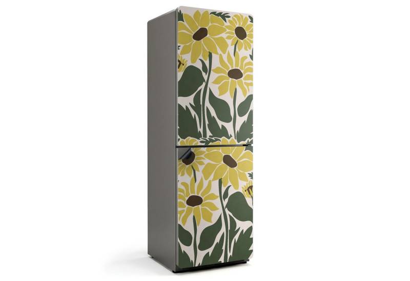 Tulup Magnetfolie Kühlschrank Magnetmatte Blumenmuster Magnetfolie für den Kühlschrank von Tulup