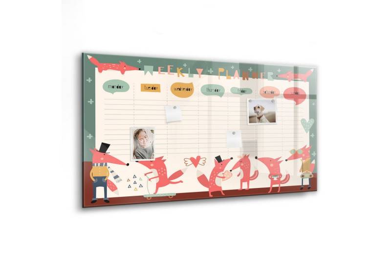 Tulup Magnettafel Magnetpinnwand Memoboard 120x60cm 5 Magnete, Marker und Schwamm von Tulup