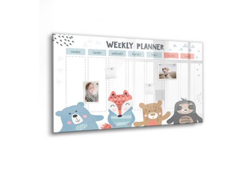 Tulup Magnettafel Magnetpinnwand Memoboard 120x60cm 5 Magnete, Marker und Schwamm von Tulup