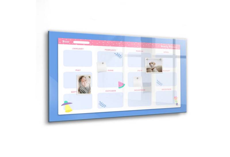 Tulup Magnettafel Magnetpinnwand Memoboard 120x60cm 5 Magnete, Marker und Schwamm von Tulup