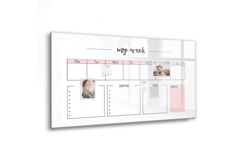 Tulup Magnettafel Magnetpinnwand Memoboard 120x60cm 5 Magnete, Marker und Schwamm von Tulup