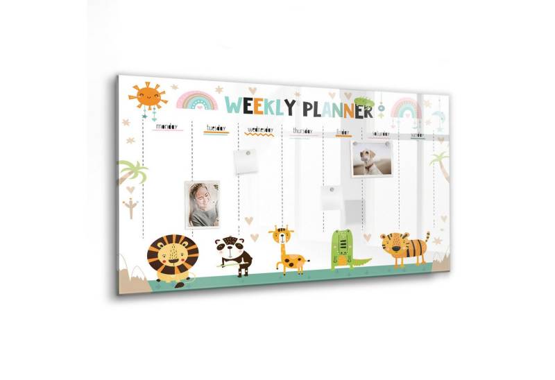 Tulup Magnettafel Magnetpinnwand Memoboard 120x60cm 5 Magnete, Marker und Schwamm von Tulup