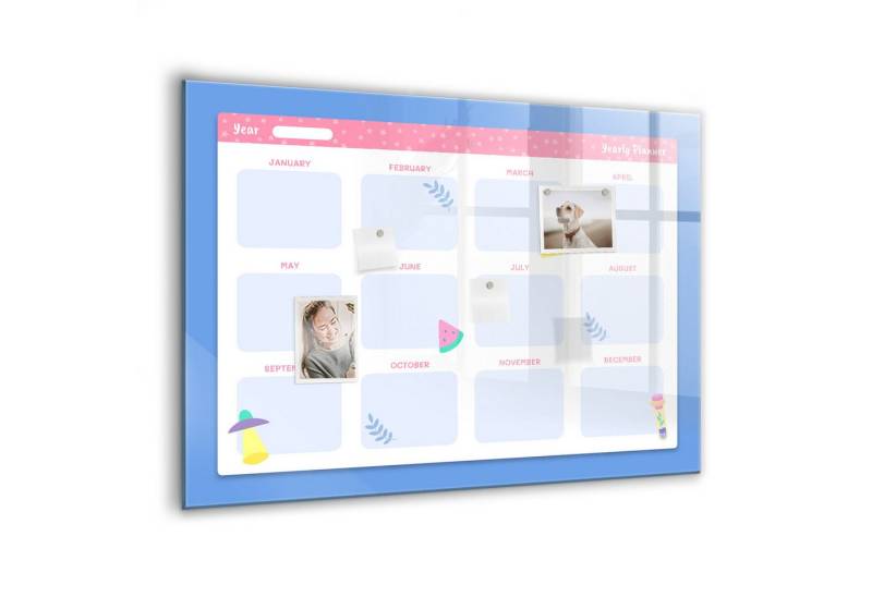 Tulup Magnettafel Wochenplaner 100x70 cm Zusätzlich 5 Magnete, Marker und Schwamm von Tulup