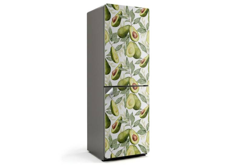 Tulup Möbelfolie Grün Selbstklebend Tür Kühlschrank Aufkleber, Avocado & Blätter von Tulup