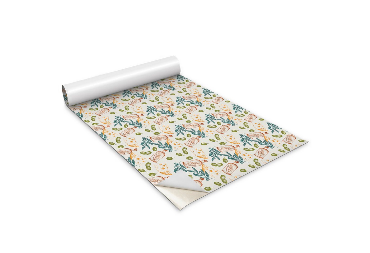 Tulup Möbelfolie Möbel Klebefolie Oliven Und Olivenöl 100x50 cm Klebefolie Für Schränke von Tulup