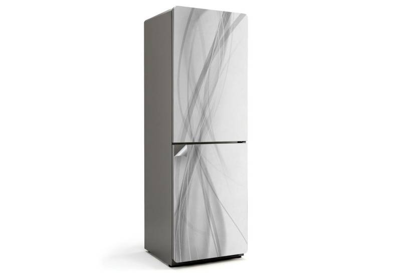 Tulup Möbelfolie Weiß Selbstklebend Tür Kühlschrank Aufkleber, Linienwellen von Tulup