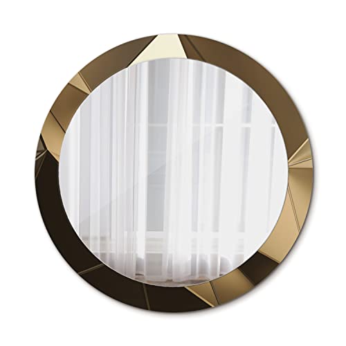 Tulup Ø 80 cm Bedruckter Spiegel Badezimmerspiegel Spiegel Groß Wandspiegel - Modern abstrakt Tulup Ø 80 cm Bedruckter Spiegel Badezimmerspiegel Spiegel Groß Wandspiegel - Modern abstrakt von Tulup