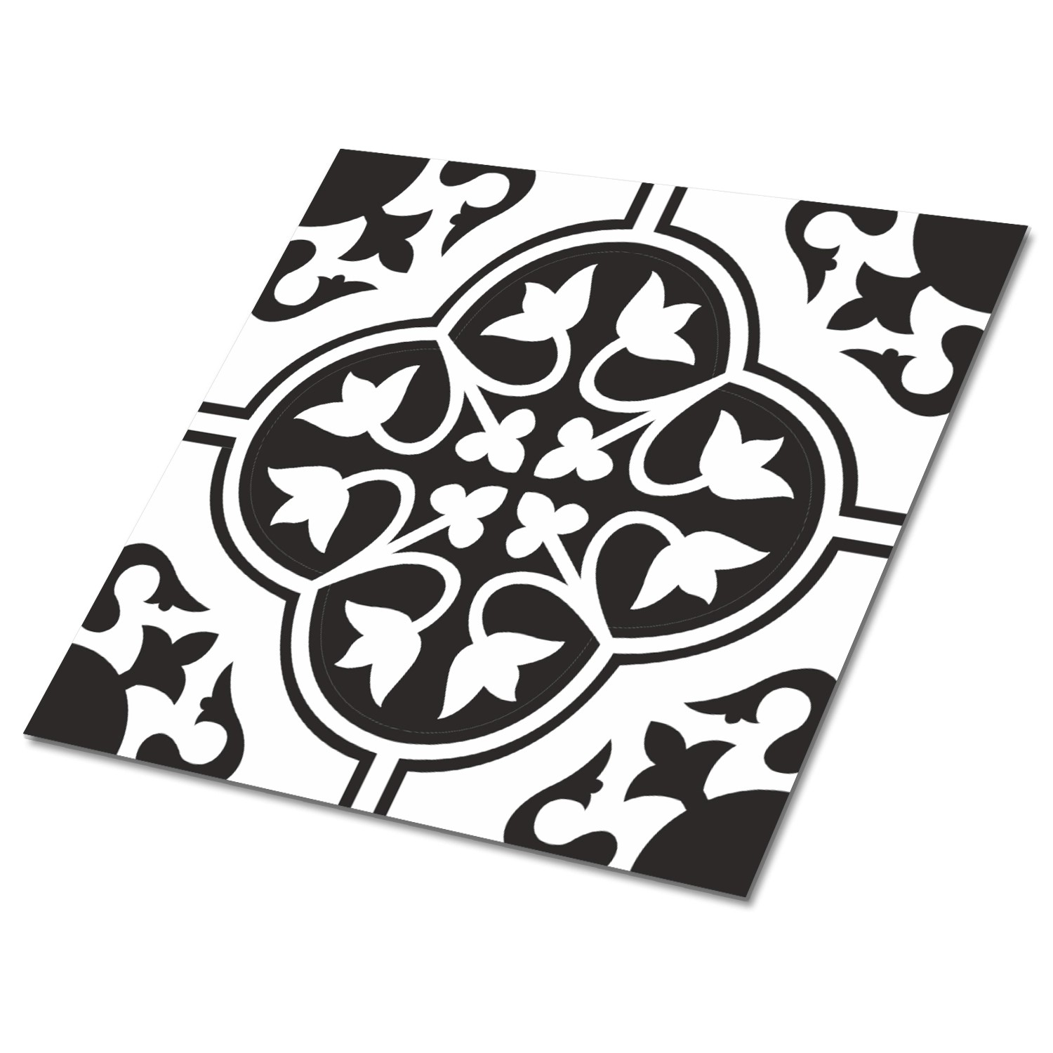 Tulup PVC Fliesen Selbstklebende 30 cm x 30 cm Set von 9 Klassische Klebefliesen Vinyl Bodenfliesen Klebefliesen für Küche Blumenornament Tulup PVC Fliesen Selbstklebende 30 cm x 30 cm Set von 9 Klassische Klebefliesen Vinyl Bodenfliesen Klebefliesen für Küche Blumenornament von Tulup