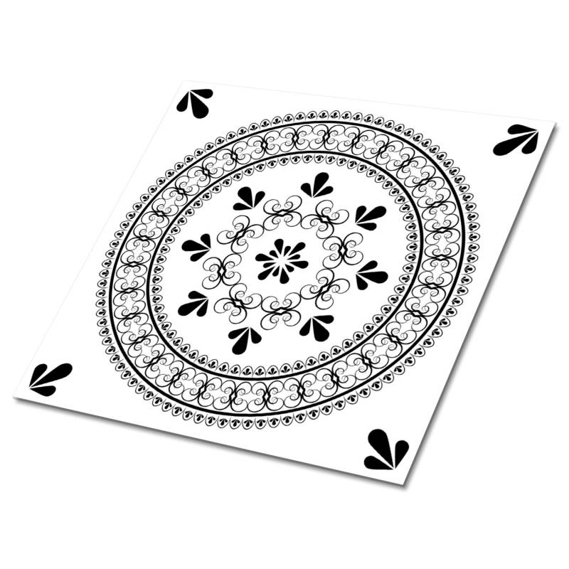 Tulup PVC Fliesen Selbstklebende 30 cm x 30 cm Set von 9 Klassische Klebefliesen Vinyl Bodenfliesen Klebefliesen für Küche Orientalisches Muster Tulup PVC Fliesen Selbstklebende 30 cm x 30 cm Set von 9 Klassische Klebefliesen Vinyl Bodenfliesen Klebefliesen für Küche Orientalisches Muster von Tulup