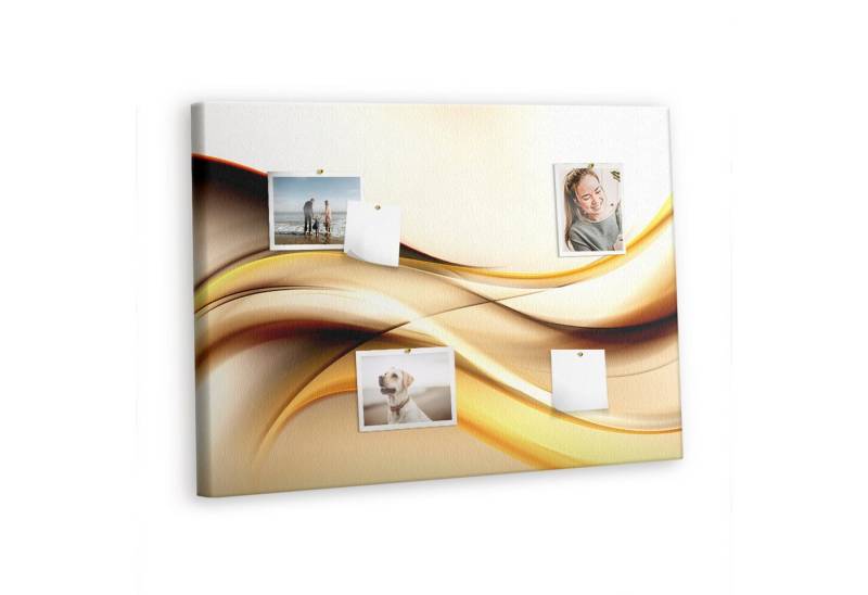 Tulup Pinnwand Abstrakt Memoboard Korktafel XXL 100 cm x 70 cm mit 100 Stk. Pinnadeln von Tulup