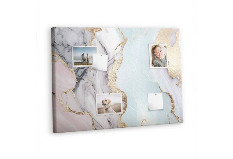 Tulup Pinnwand Abstrakt Memoboard Korktafel XXL 100 cm x 70 cm mit 100 Stk. Pinnadeln von Tulup