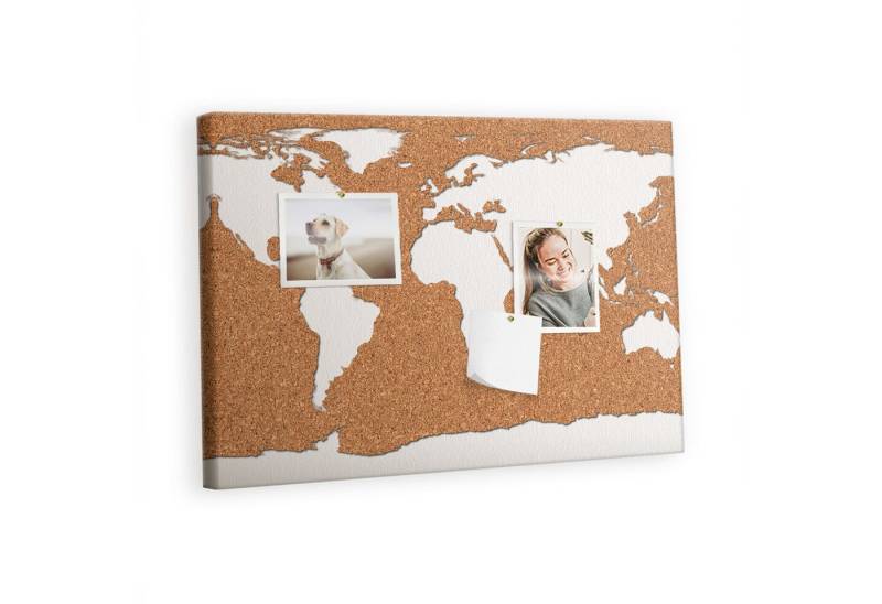 Tulup Pinnwand Korkplatte Tafel ohne Rahmen Dekorative - 60x40 cm 100 Stk. Pinnadeln von Tulup