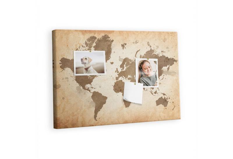 Tulup Pinnwand Korkplatte Tafel ohne Rahmen Dekorative - 60x40 cm 100 Stk. Pinnadeln von Tulup