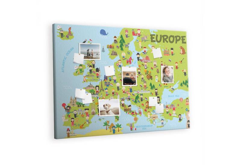 Tulup Pinnwand Pinntafel Korkplatte Dekorative - 140 cm x 100 cm, 100 Stk. Pinnadeln von Tulup