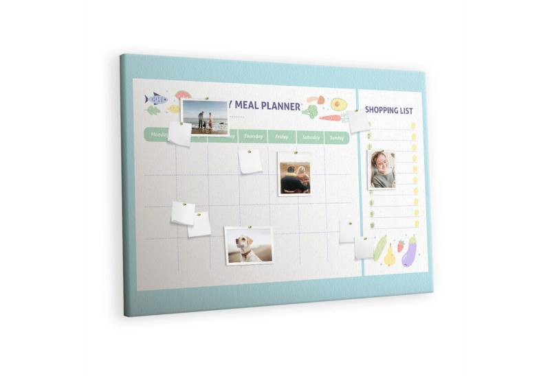 Tulup Pinnwand Pinntafel Korkplatte Planer Korkwand 140 x 100 cm, 100 Stk. Pinnadeln von Tulup