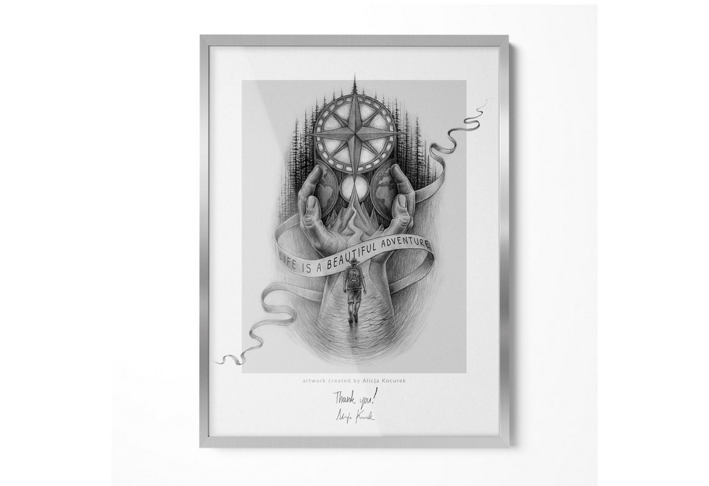 Tulup Rahmen Wanddekoration in Form eines Fotorahmen Moderner Fotorahmen mit Poster Tulup Rahmen Wanddekoration in Form eines Fotorahmen Moderner Fotorahmen mit Poster von Tulup