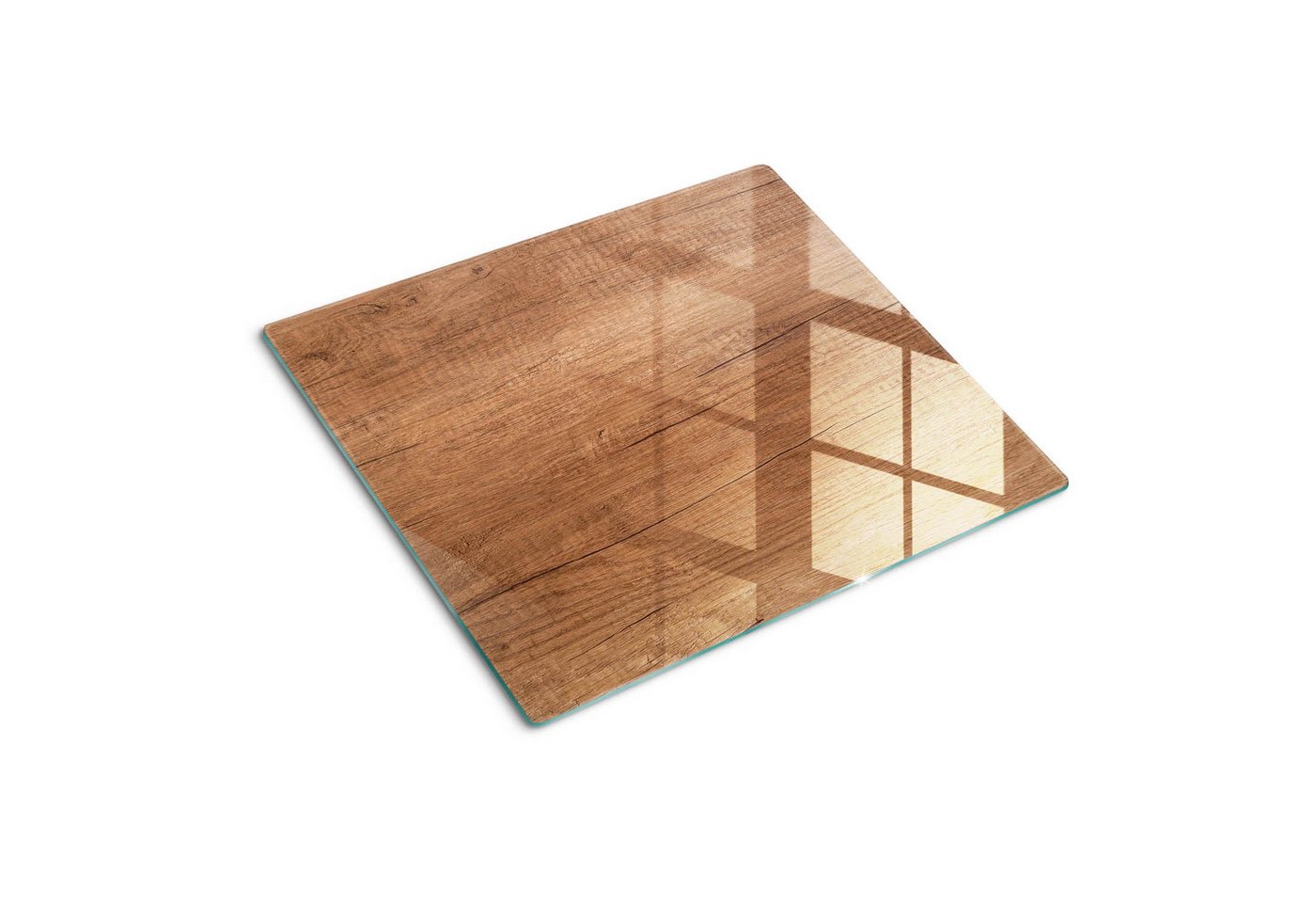 Tulup Schneidebrett Arbeitsplatte Herdschutz Herdabdeckplatte Spritzschutz Abdeckung, (1-St), Platte Frühstücksbrett Schneideplatte - Braun - Holz Motive von Tulup