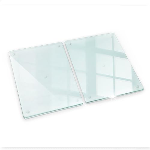 Tulup Schneidebrett Transparent 2x40x52 cm Tehärtetem Glas Für küche von Tulup