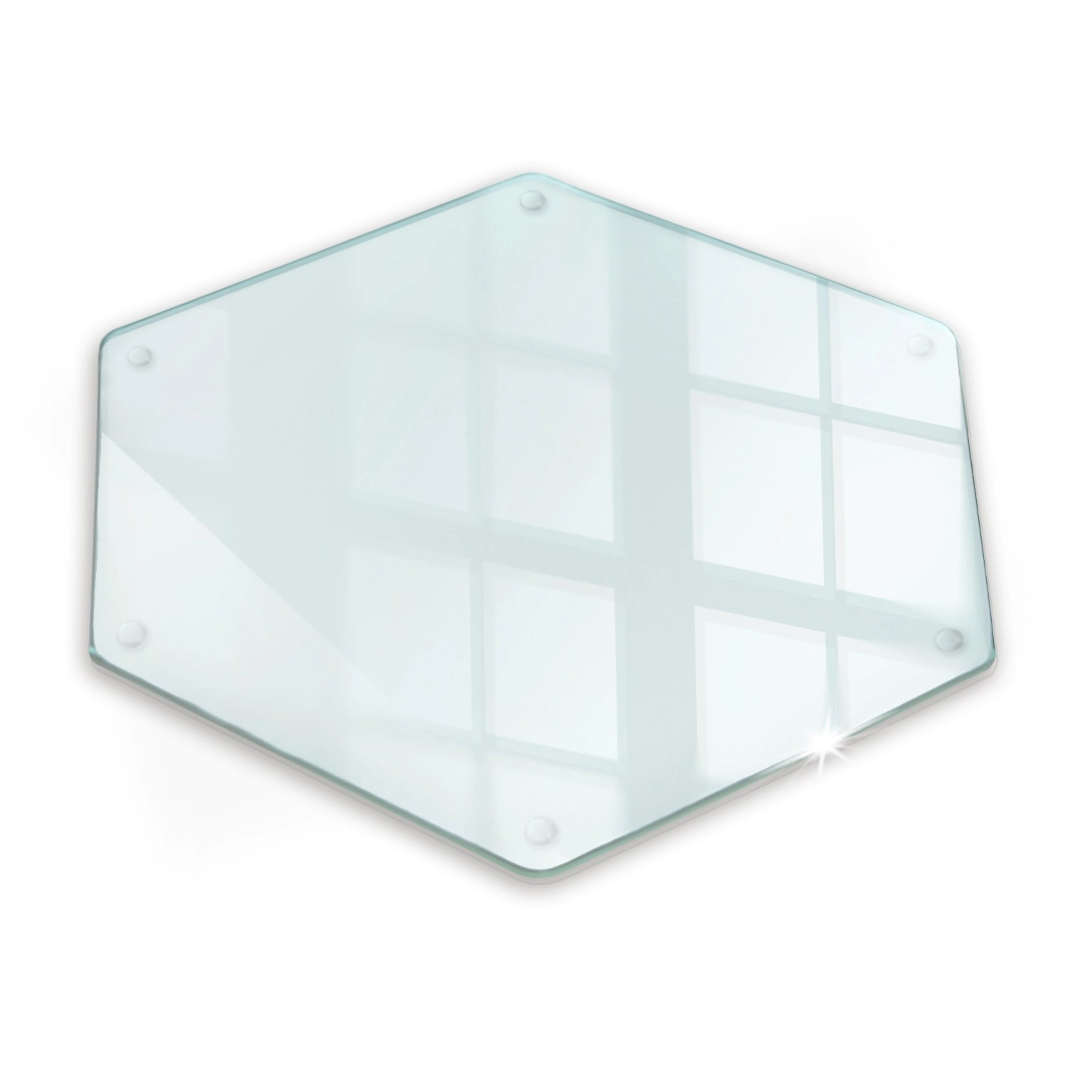 Tulup Schneidebrett Transparente Schneidebrett 40x34 cm Sechseckiges Schneidebrett Küchen Schneidebrett Glas Tulup Schneidebrett Transparente Schneidebrett 40x34 cm Sechseckiges Schneidebrett Küchen Schneidebrett Glas von Tulup