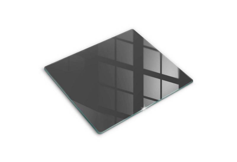 Tulup Schneidebrett Unifarben Gehärtetes Glas Minimalistisch Abdeckung Spritzschutz, Rechteckig 60x52 cm von Tulup