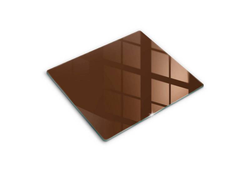 Tulup Schneidebrett Unifarben Gehärtetes Glas Minimalistisch Abdeckung Spritzschutz, Rechteckig 60x52 cm von Tulup