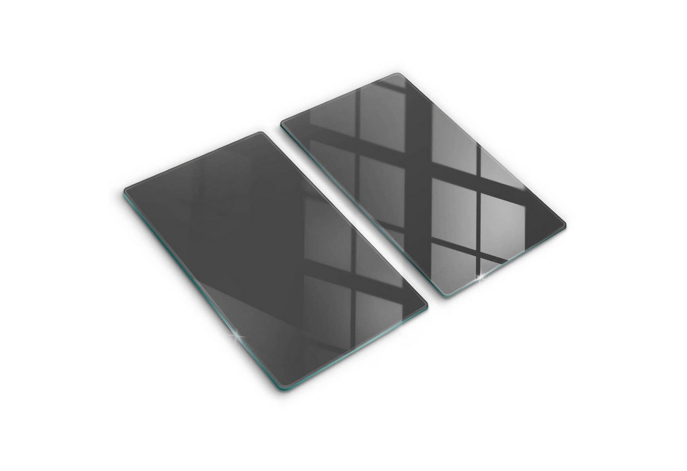 Tulup Schneidebrett Unifarben Herdabdeckplatte Gehärtetes Glas Kochplattenabdeckung, (2-St), Rechteckig 30x52 cm von Tulup