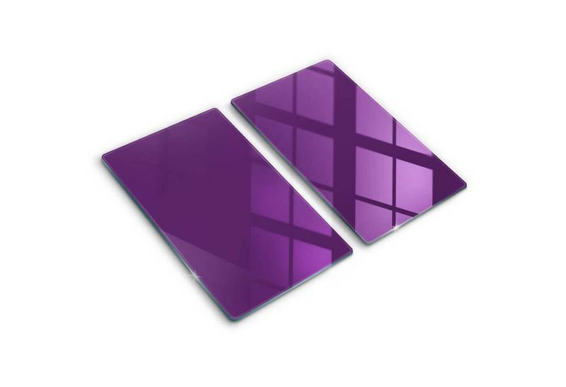 Tulup Schneidebrett Unifarben Herdabdeckplatte Gehärtetes Glas Kochplattenabdeckung, (2-St), Rechteckig 30x52 cm von Tulup
