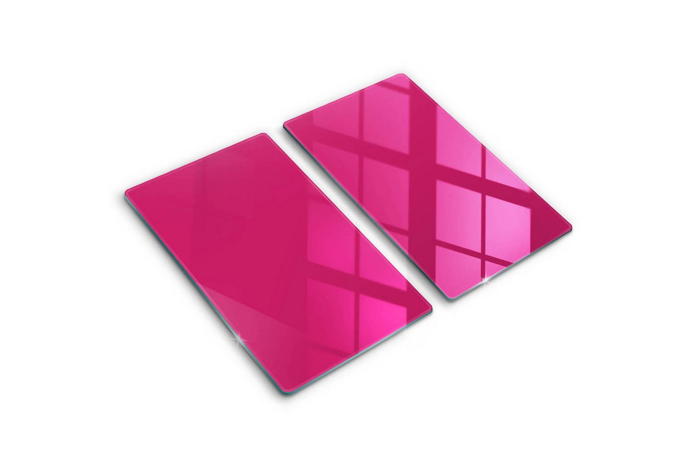 Tulup Schneidebrett Unifarben Herdabdeckplatte Gehärtetes Glas Kochplattenabdeckung, (2-St), Rechteckig 30x52 cm von Tulup