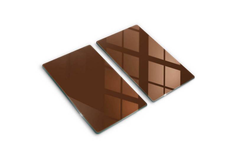 Tulup Schneidebrett Unifarben Herdabdeckplatte Gehärtetes Glas Kochplattenabdeckung, (2-St), Rechteckig 30x52 cm von Tulup