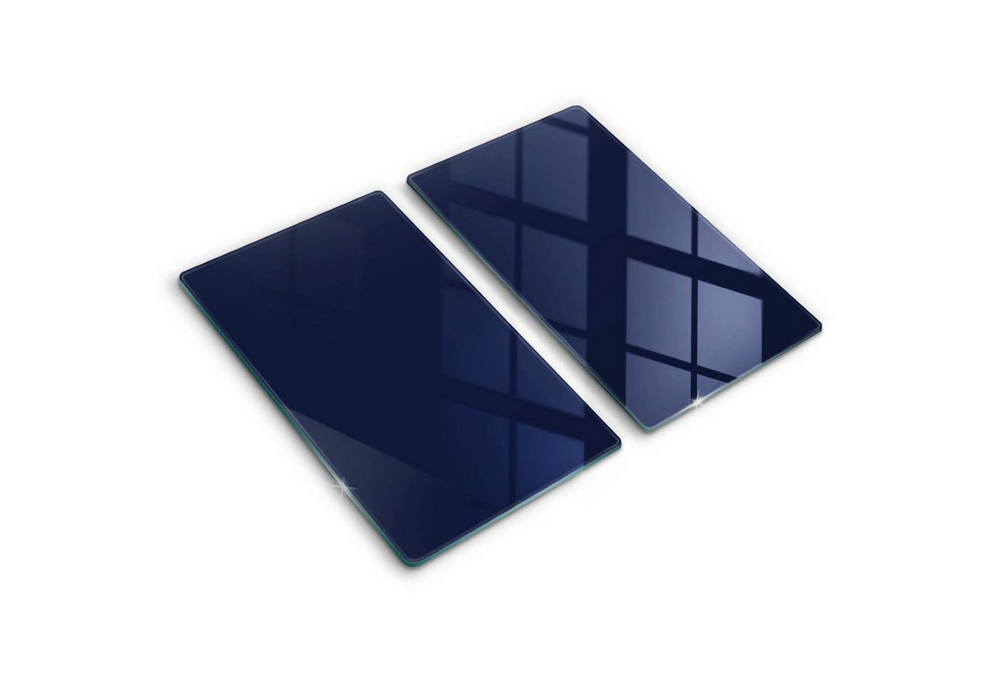 Tulup Schneidebrett Unifarben Herdabdeckplatte Gehärtetes Glas Kochplattenabdeckung, (2-St), Rechteckig 30x52 cm von Tulup