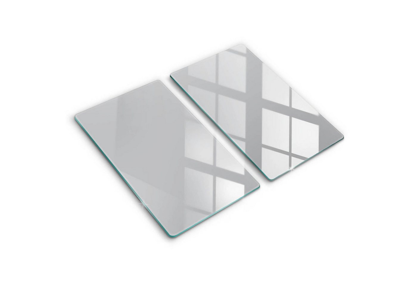 Tulup Schneidebrett Unifarben Herdabdeckplatte Gehärtetes Glas Kochplattenabdeckung, (2-St), Rechteckig 30x52 cm von Tulup