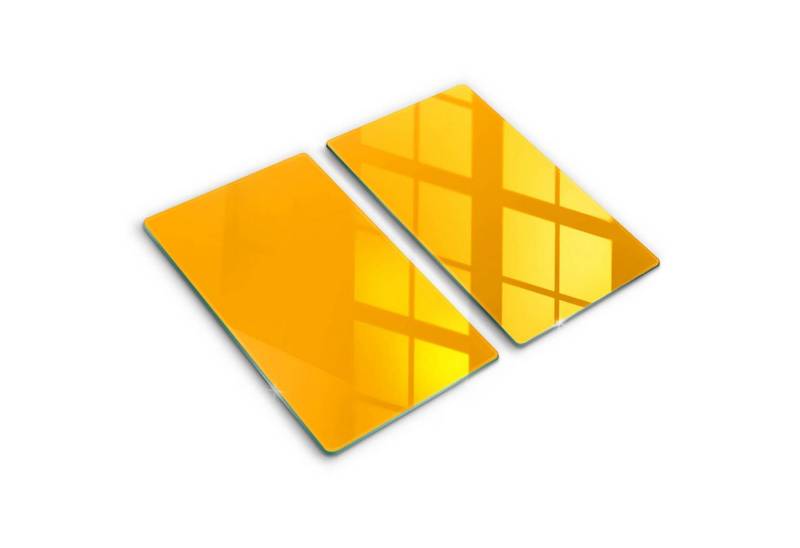 Tulup Schneidebrett Unifarben Herdabdeckplatte Gehärtetes Glas Kochplattenabdeckung, (2-St), Rechteckig 30x52 cm von Tulup