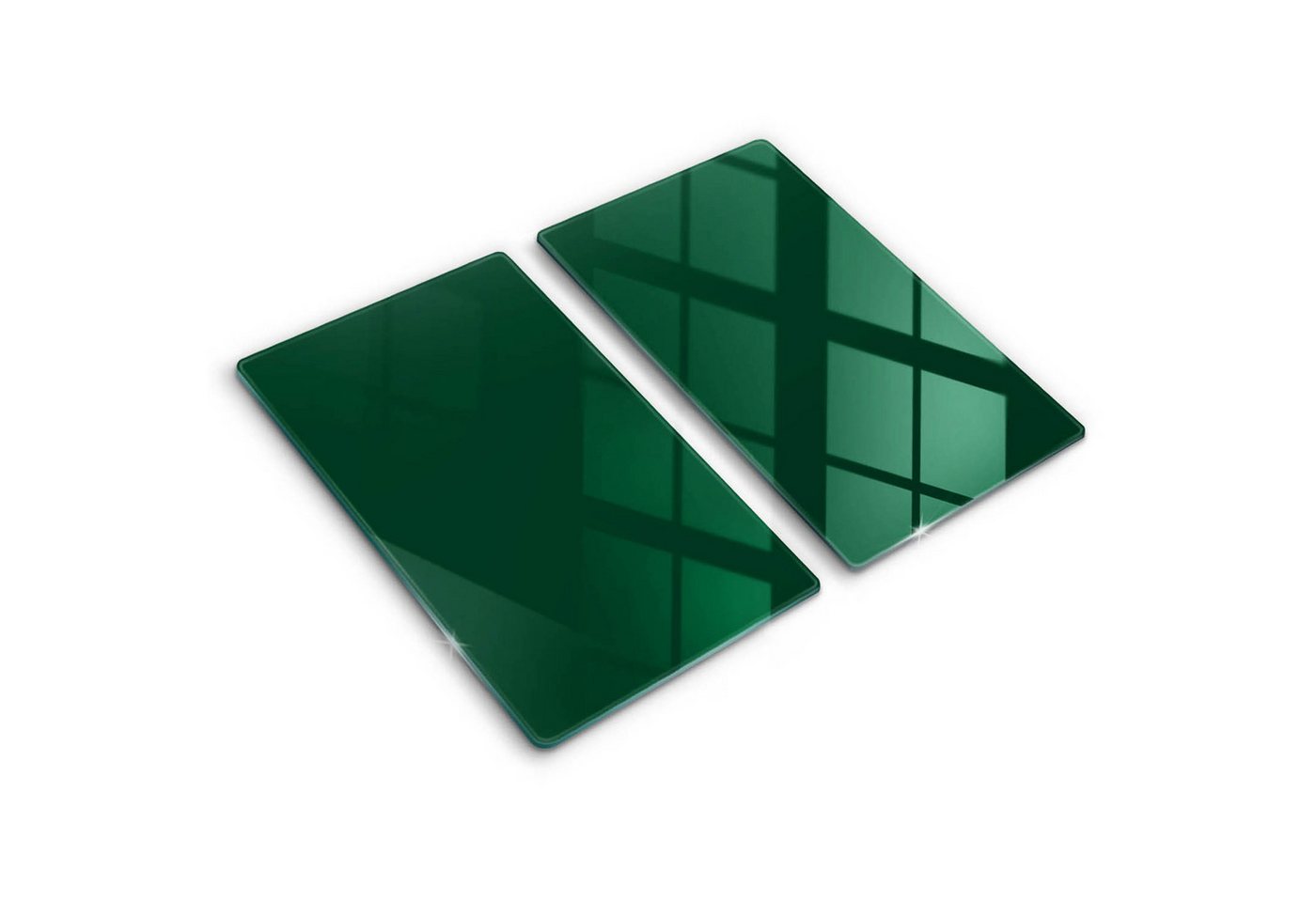 Tulup Schneidebrett Unifarben Herdabdeckplatte Gehärtetes Glas Kochplattenabdeckung, (2-St), Rechteckig 30x52 cm von Tulup
