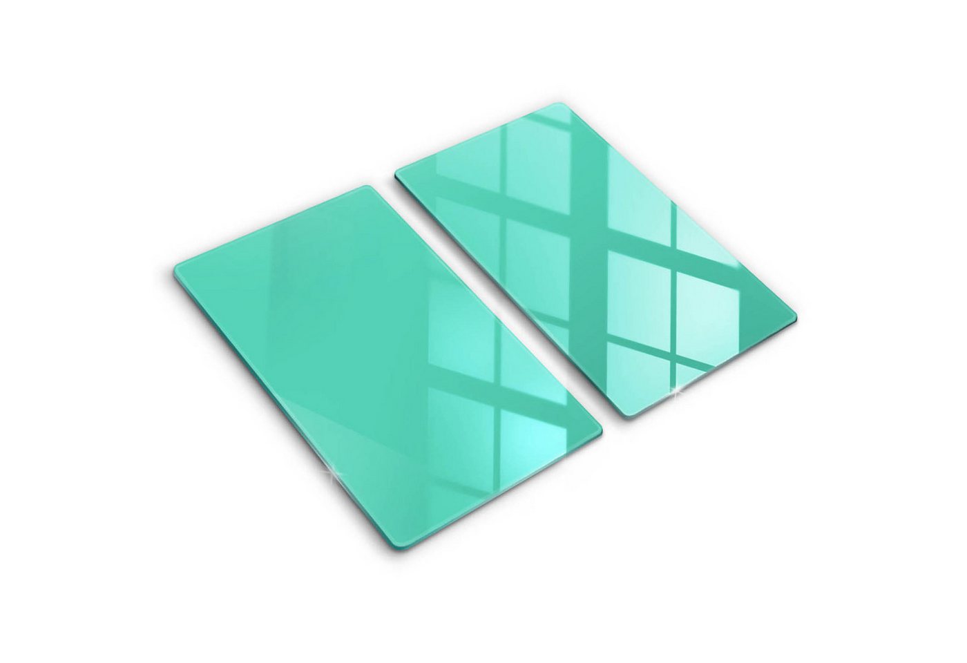Tulup Schneidebrett Unifarben Herdabdeckplatte Gehärtetes Glas Kochplattenabdeckung, (2-St), Rechteckig 30x52 cm von Tulup