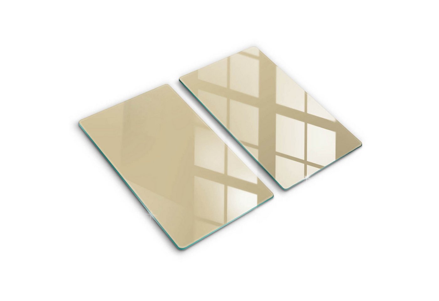 Tulup Schneidebrett Unifarben Herdabdeckplatte Gehärtetes Glas Kochplattenabdeckung, (2-St), Rechteckig 30x52 cm von Tulup