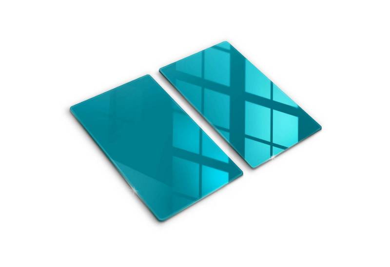 Tulup Schneidebrett Unifarben Herdabdeckplatte Gehärtetes Glas Kochplattenabdeckung, (2-St), Rechteckig 30x52 cm von Tulup