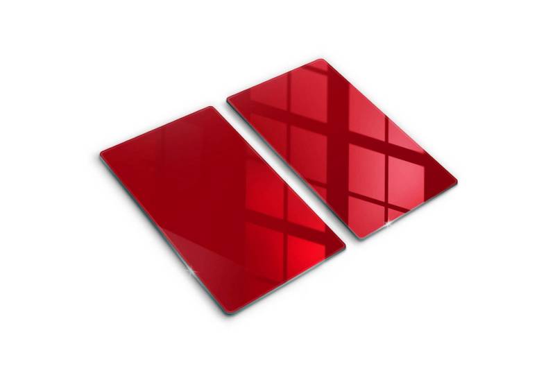 Tulup Schneidebrett Unifarben Herdabdeckplatte Gehärtetes Glas Kochplattenabdeckung, (2-St), Rechteckig 30x52 cm von Tulup
