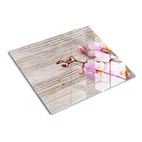 Glasschneidebrett 60x52 cm Lebensmittelecht Rutschfest Silikonfüße Antibakteriell Dekorativ Dünn Glasplatte Hitzebeständig für die Küche Gehärtetes Glas Plastikfrei - Orchidee auf Holz Glasschneidebrett 60x52 cm Lebensmittelecht Rutschfest Silikonfüße Antibakteriell Dekorativ Dünn Glasplatte Hitzebeständig für die Küche Gehärtetes Glas Plastikfrei - Orchidee auf Holz von Tulup