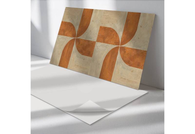 Tulup Spritzschutz Küchenrückwand Geometrie mit Bögen Selbstklebend Wandverkleidung, (1-tlg) von Tulup