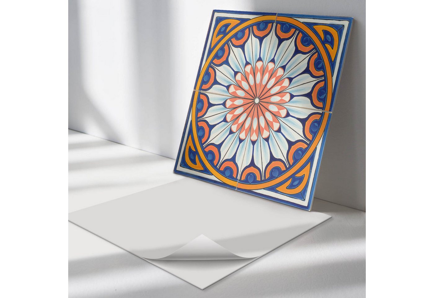 Tulup Spritzschutz Wandverkleidung Blumenmuster mit Details Spritzschutz Küchenrückwand, (4-tlg) von Tulup