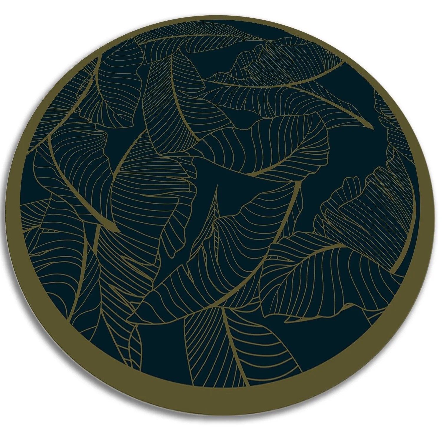 Tulup Teppich Blatt Vloerkleed Vinyl 70x70 cm Schwarz PVC Vloer Mat PVC Floor Mat Runden Vinylmat Tulup Teppich Blatt Vloerkleed Vinyl 70x70 cm Schwarz PVC Vloer Mat PVC Floor Mat Runden Vinylmat von Tulup