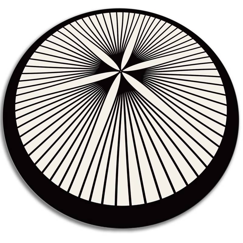 Tulup Teppich Florale Linien PVC Mat 90x90 cm Schwarz Tapijt Vinyl PVC Tapijt Runden Vloerkleed Vinyl Tulup Teppich Florale Linien PVC Mat 90x90 cm Schwarz Tapijt Vinyl PVC Tapijt Runden Vloerkleed Vinyl von Tulup