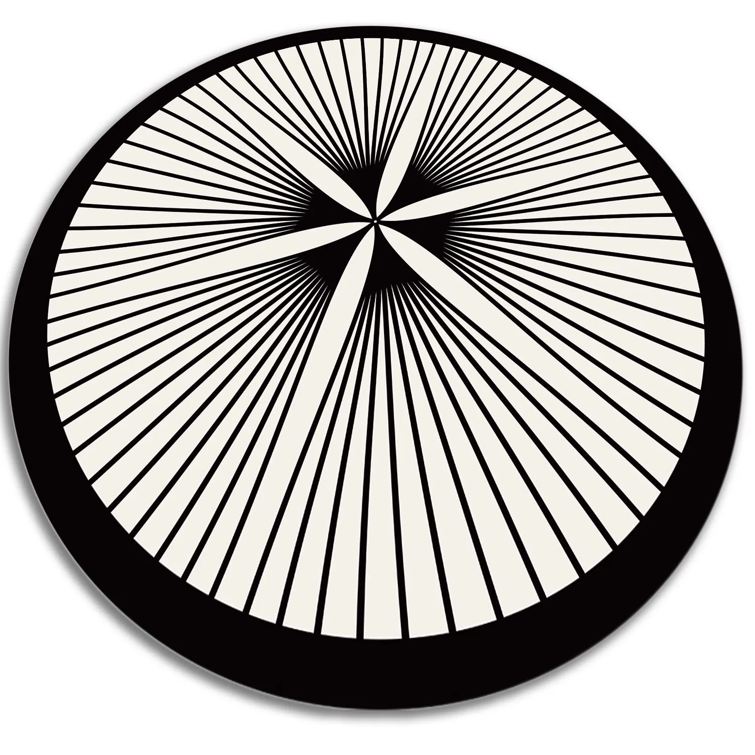 Tulup Teppich Florale Linien Vloerkleed Vinyl 120x120 cm Schwarz PVC Vloer Mat PVC Floor Mat Runden Vinylmat Tulup Teppich Florale Linien Vloerkleed Vinyl 120x120 cm Schwarz PVC Vloer Mat PVC Floor Mat Runden Vinylmat von Tulup