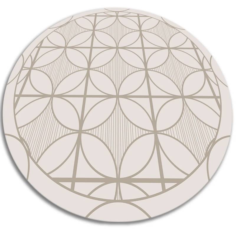 Tulup Teppich Geometrische Kreise PVC Tapijt 120x120 cm Rot Vloerkleed Vinyl PVC Vloer Mat Runden PVC Floor Mat Tulup Teppich Geometrische Kreise PVC Tapijt 120x120 cm Rot Vloerkleed Vinyl PVC Vloer Mat Runden PVC Floor Mat von Tulup