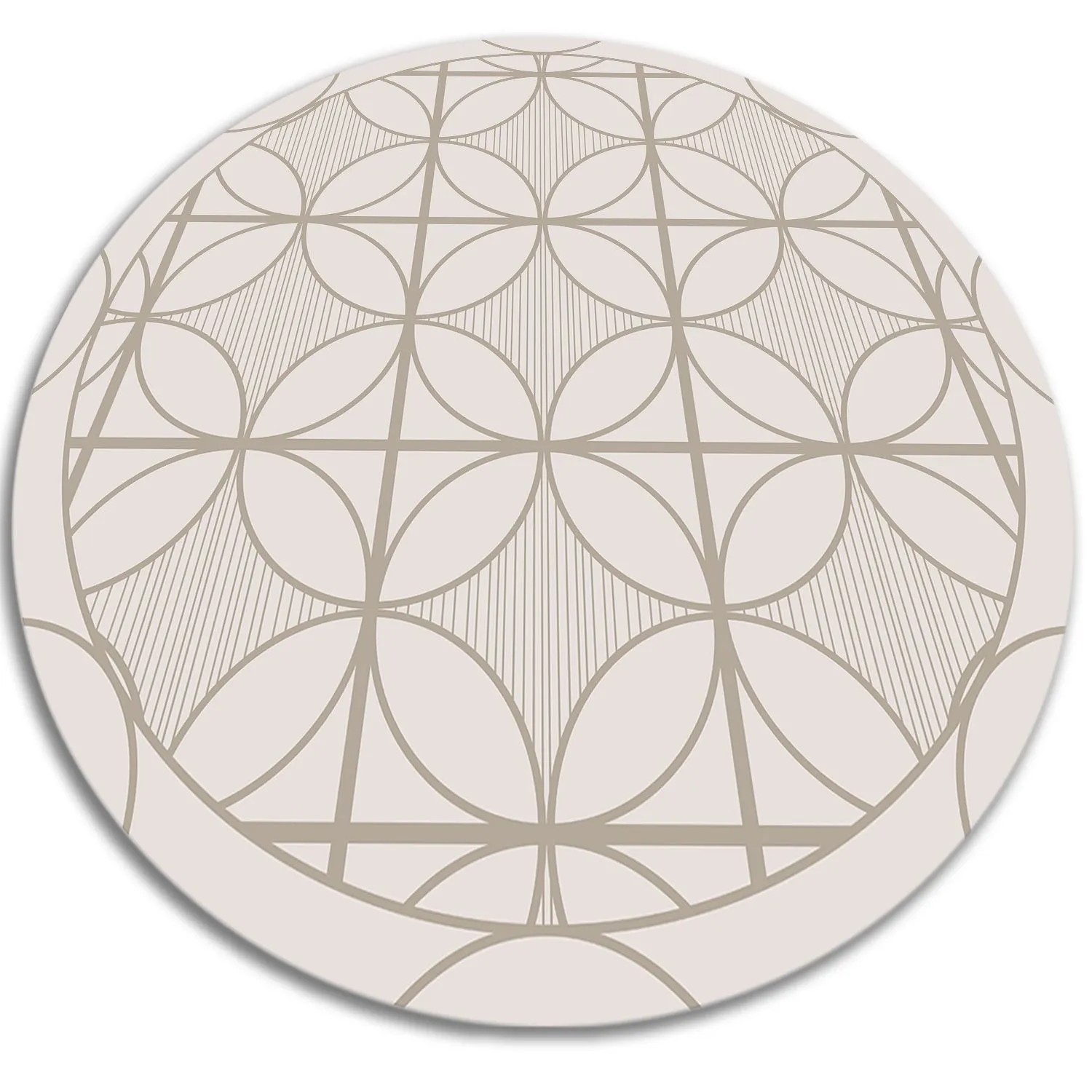 Tulup Teppich Geometrische Kreise PVC Vloer Mat 140x140 cm Rot PVC Floor Mat Vinylmat Runden Vloerkleed Op Vinyl Tulup Teppich Geometrische Kreise PVC Vloer Mat 140x140 cm Rot PVC Floor Mat Vinylmat Runden Vloerkleed Op Vinyl von Tulup