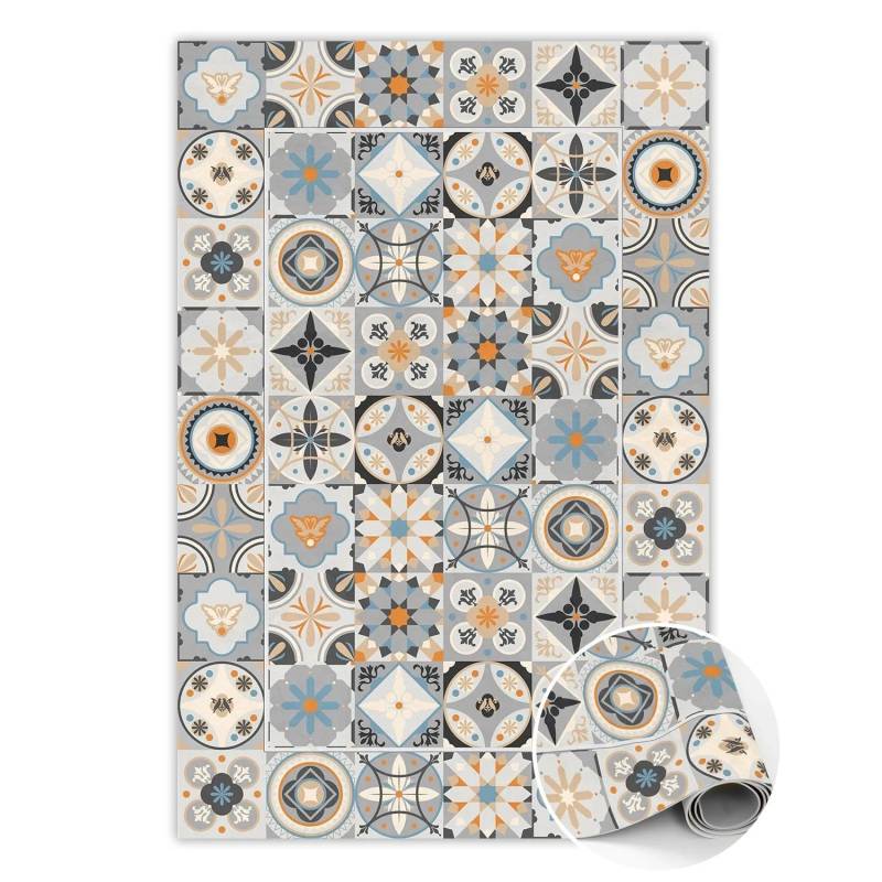 Tulup Teppich Geometrische Muster PVC Mat 140x210 cm Beige Tapijt Vinyl PVC Tapijt Rechteckig Vloerkleed Vinyl Tulup Teppich Geometrische Muster PVC Mat 140x210 cm Beige Tapijt Vinyl PVC Tapijt Rechteckig Vloerkleed Vinyl von Tulup